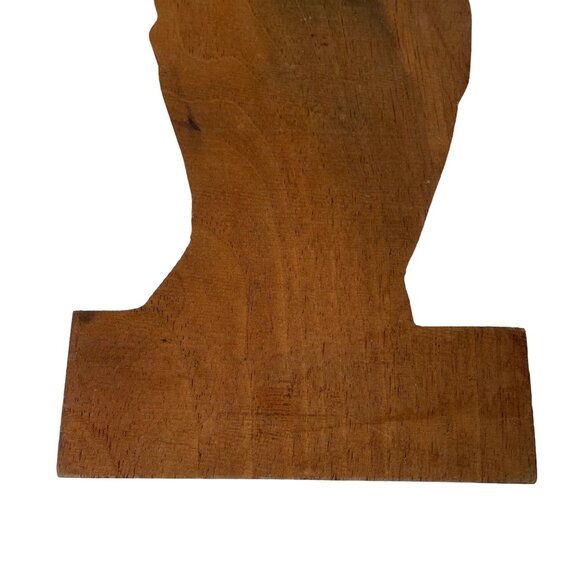 Pet Love Key Holder Wall Hanging Vintage Wood Carved Handmade Cat Feline u - Picture 6 of 7